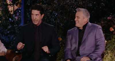We'd have to go again because the monkey - Friends: The Reunion