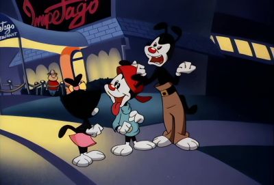 We'd love to stay and count our brain cells - Animaniacs