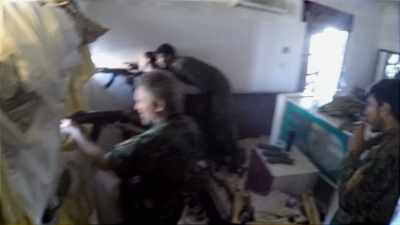 We'd stick our weapons through, set up a defensive position - Heval