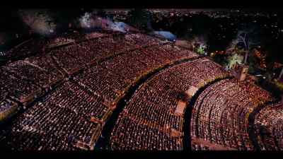 ♪ Wee heeheehee
Weeoh aweem away ♪ - The Lion King at the Hollywood Bowl