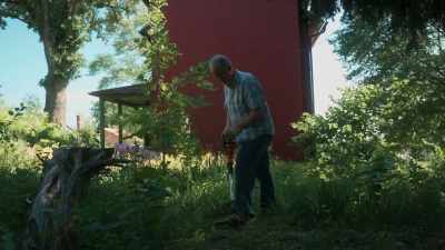 (weed wacker buzzes) - House on Rockingham