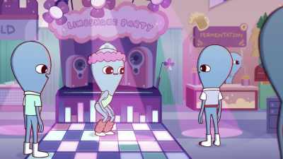 - Welcome! Do you like to shake your limbs?
- Y-Yes. - Strange Planet