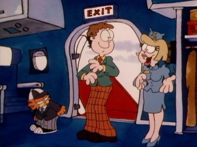 Welcome to Inversion Layer Airlines Sir - Garfield in Paradise