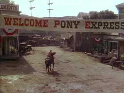 "WELCOME PONY EXPRESS". - Pony Express