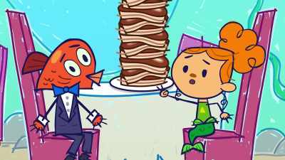 We'll also have two steak sodas
and for dessert, - Total DramaRama