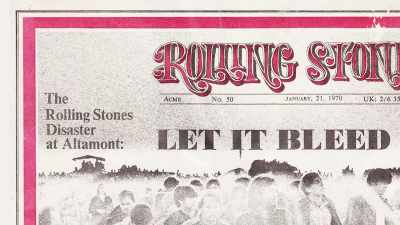 Well Altamont is always
the thing that's cited - Days of Rage: The Rolling Stones' Road to Altamont