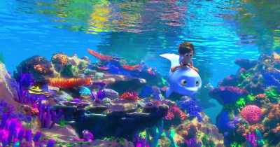 Well anyway, I was like-
- Wow. - Dolphin Boy