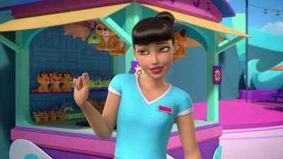 Well, apparently Daddy needs
the outdoor theater area - Barbie: A Touch of Magic