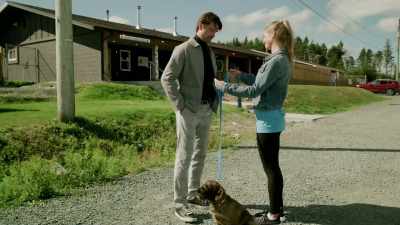 Well, at least you're
making progress with dogs. - The Dog Lover's Guide to Dating