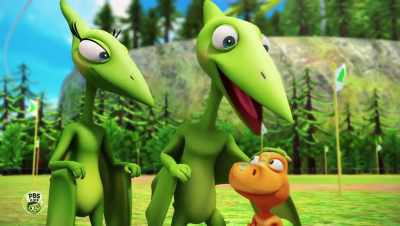 We'll be flying with you
and watching to see - Dinosaur Train: Adventure Island