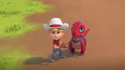 We'll be okay as long
as we don't do stg to spook it. - Dino Ranch
