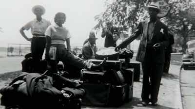 We'll be travelling.
I'll get a hotel room." - Louis Armstrong's Black & Blues