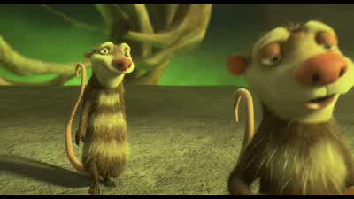 Well uh better get moving Buck laughingAren't we forgetting somethinghigh pitched Here Rudy Rudy RudylaughingI'm so lonely - Ice Age: Dawn of the Dinosaurs