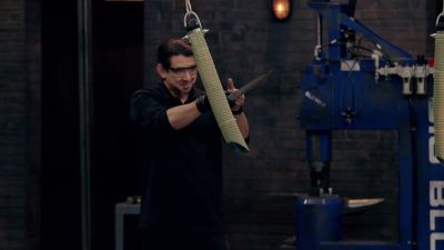 - Well, Burt, this is a very
well-balanced blade. - Forged in Fire