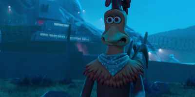 Well, by, uh… uh, y'know, going in there - Chicken Run: Dawn of the Nugget
