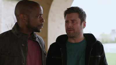 - Well, you can't take
her calls, - Psych 2: Lassie Come Home