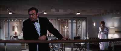 Well, he certainly left
with his tails between his legs. - Diamonds Are Forever