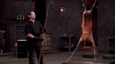 - Well, Clayton,
your boar spear right here - Forged in Fire