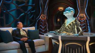 -Well, creatures like you make me laugh.
- Yeah. - Earth to Ned