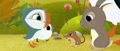 Well, you definitely need
a treat after that. Come on! - Puffin Rock and the New Friends