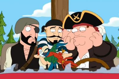 Well done, you barnacle-munchingscallywiggers. - Family Guy