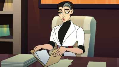 Well done, Pam, you're cleared.
Now... What are you doing? - Q-Force
