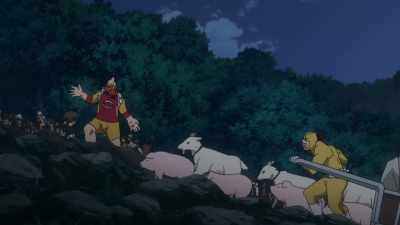 We'll evacuate the islanders
to a cave inside the cliff. - My Hero Academia: Heroes Rising