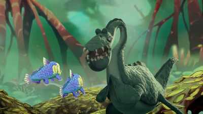 Well, my fishies, it's almost my bedtime. - Gigantosaurus