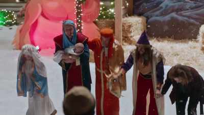 Well, folks, safe to say
we have a clear winner here. - Three Wise Men and a Baby