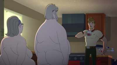 Well, you found me.
Uh, you might wanna cover up, though. - Q-Force