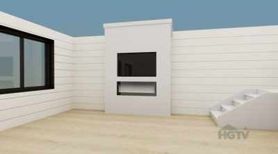 We'll give it that luxury feel
by adding large format tile. - Renovation Resort