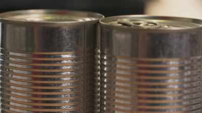 Well, we have a few tins
left over. - James May: Oh Cook!