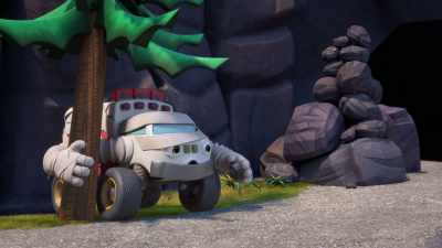 We'll have this wrapped up
before you can say… - Mighty Monsterwheelies