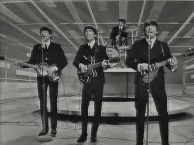 ♪ Well, my heart went boom ♪ - Beatles '64