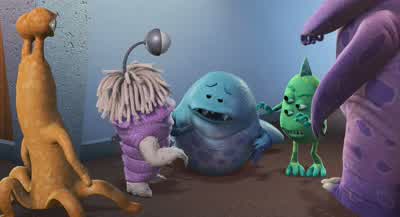 Oh well hello thereWhat's your nameMike Wazowski - Monsters, Inc