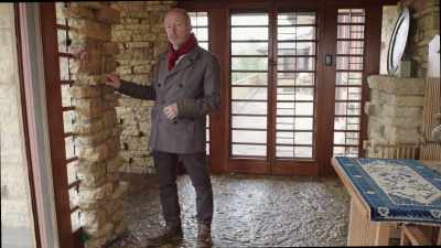 Well, here he used local materials, - Frank Lloyd Wright: The Man Who Built America