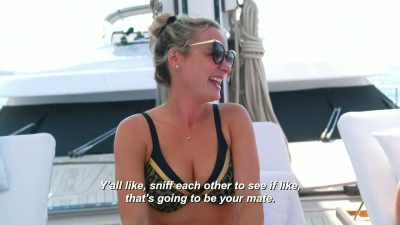 Well, hey, the first thing
I did when I met her, - Below Deck Sailing Yacht