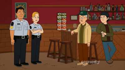 Well, I appreciate your concern,
officers Dorksy and Putz, - Corner Gas Animated