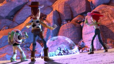 Well, I brought my dinosaur
who eats force-field dogs. - Toy Story 3