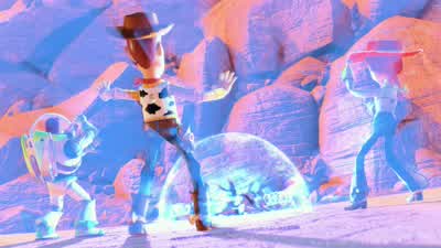 Well, I brought my dinosaur who eats force-field dogs. - Toy Story 3
