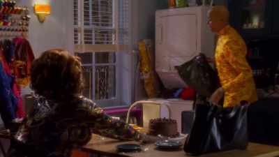 Well, I don't eat cake, and he's not here. - AJ and the Queen