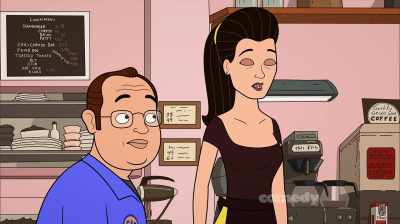 Well, I don't remember
seeing any cow, - Corner Gas Animated