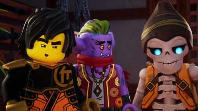 Well, I don't think
he's gonna stop chasing us - LEGO Ninjago: Dragons Rising