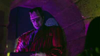Well, I usually
have my bubble bath, - The Munsters