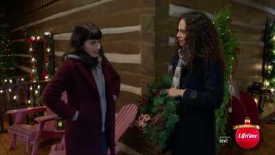 Well, I would invite you inside,
but I'm just, uh, - Under the Christmas Tree