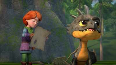 Well, if I wrote that clue, - Dragons: Rescue Riders: Hunt for the Golden Dragon