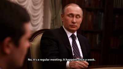 Well, I'm just asking,
'cause I'm curious, - The Putin Interviews