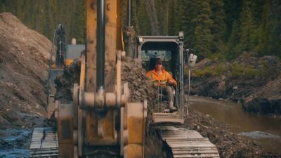 Well, this is it.
Finally seeing some gravel here. - Gold Rush