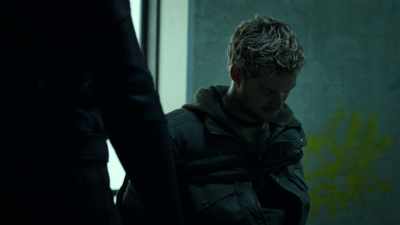 Well, it's a constrictor knot.
Harder he pulls, harder it cinches. - Marvel's The Defenders