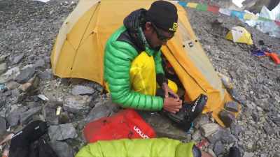 Well, it's clear that the summit
is no longer an option. - Kilian Jornet, Path to Everest